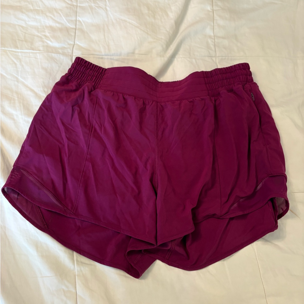 lululemon athletica Magenta Ruched Waist Athletic Skort